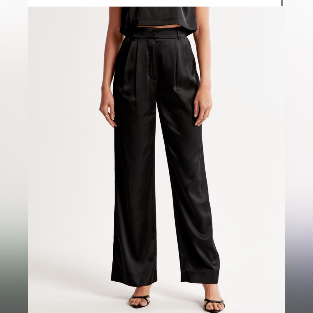 Abercrombie Sloane Tailored Satin Pant